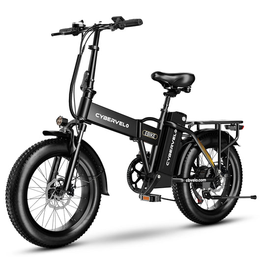 48V 20AH 20” Fat Tire Removable Battery E-Bike, 1000W Peak 7- Speed shift City travel Electric Bike, 30MPH+ 80 Miles Max Range