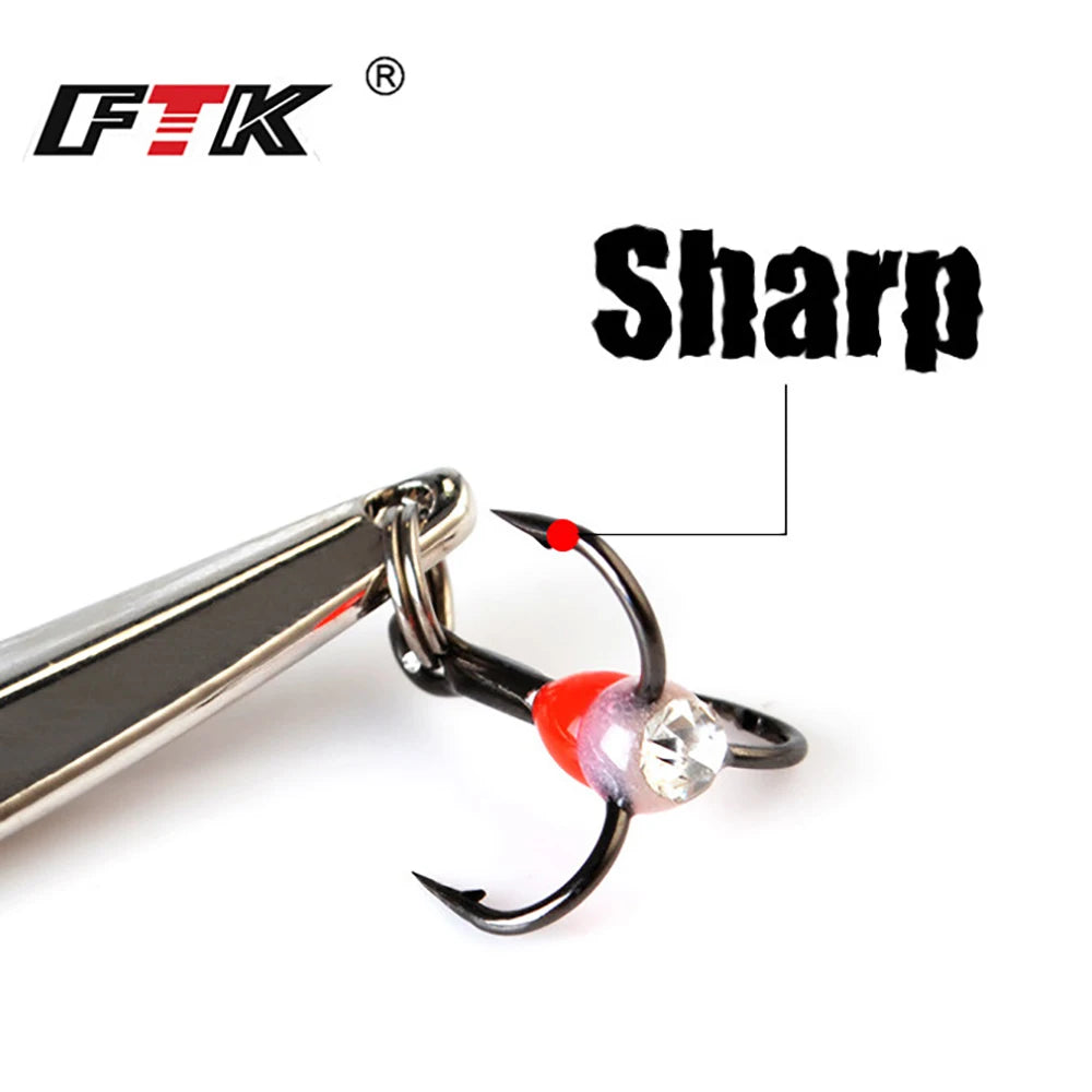 FTK 5g/7g/11g Winter Ice Fishing Lure Metal Jig Wobblers