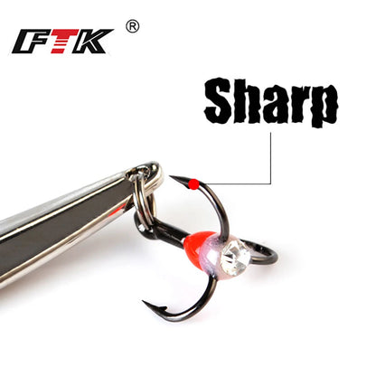 FTK 5g/7g/11g Winter Ice Fishing Lure Metal Jig Wobblers