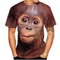 New casual men's new 3D design spoof gorilla funny monkey