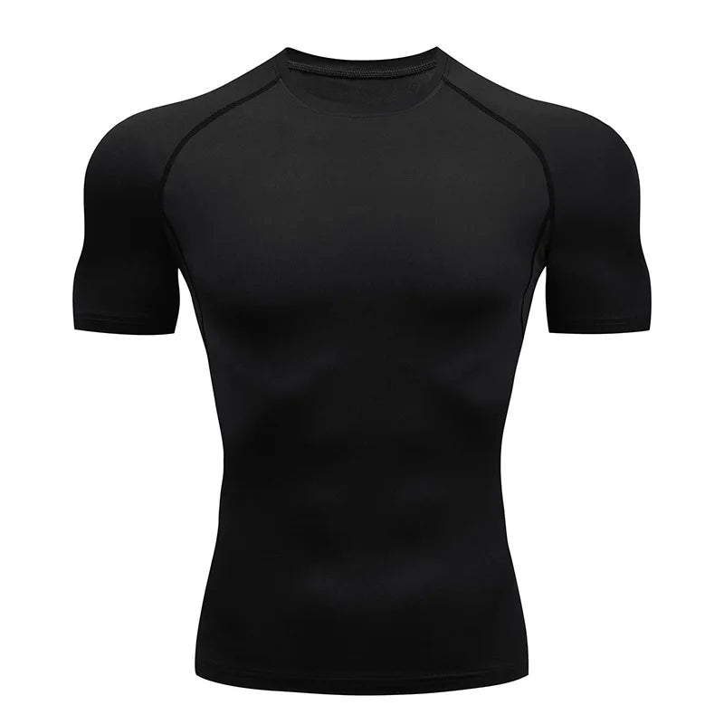 Men Compression Running T Shirt Fitness