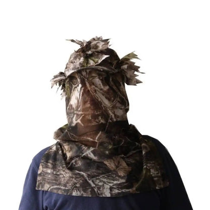 Ghillie Camouflage Leafy Hat 3D Full Face Mask