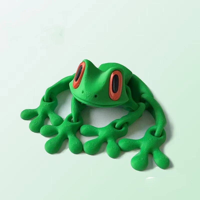 3D Printing Simulation Tree Frog Joint Movable Frog