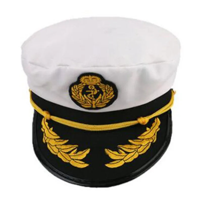 2025 Navy Marine Hat Sailor Captain Costume Men Yacht
