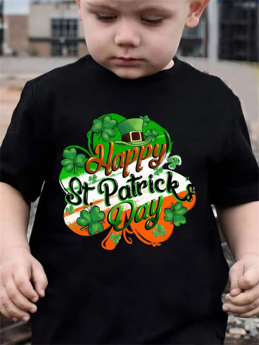 HAPPY ST PATRICKS DAY Children Boy Girl T shirt 2026