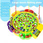 Fishing Toys Electric Rotating Magnetic Play Game Music Spinning Fish