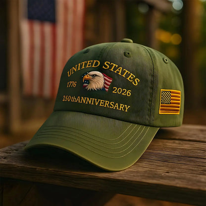 United States 250th Anniversary Baseball Cap - Eagle