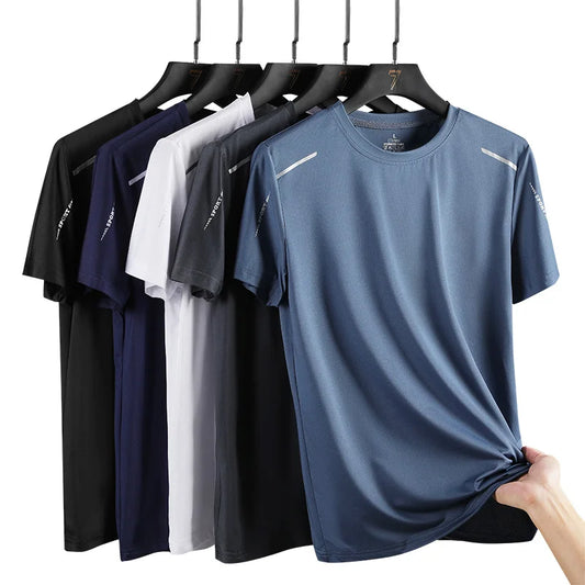 CHRLCK Men's Running Quick Drying T-shirts Breathable