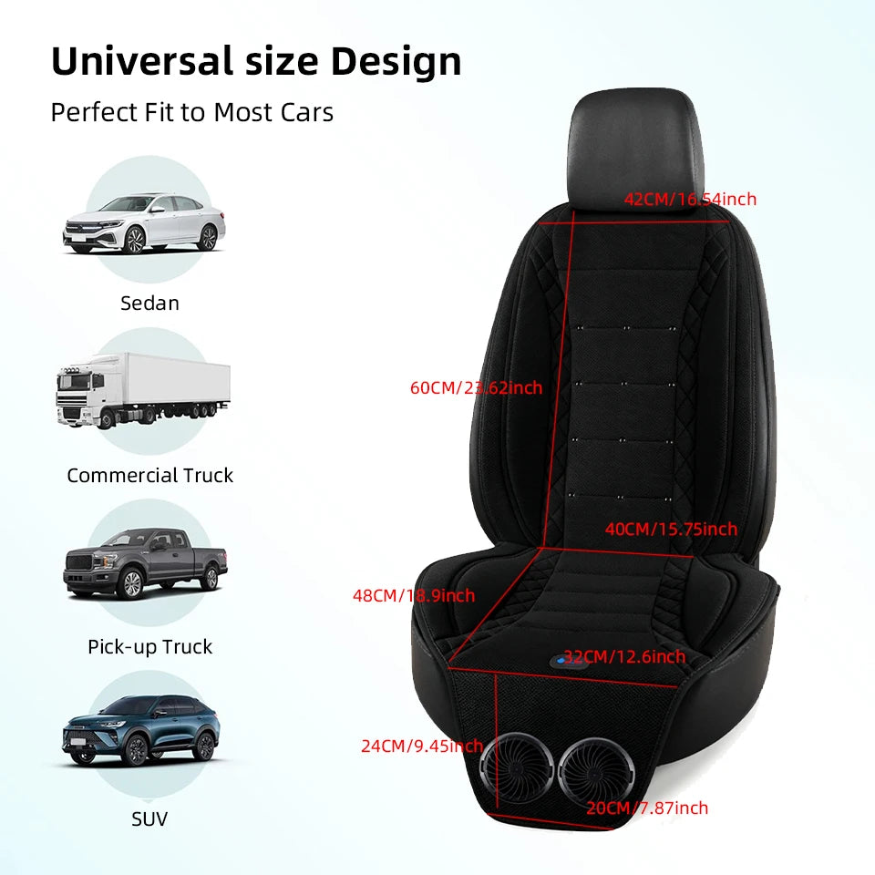 Cooling＆Heating Car Seat Covers With 1Fan or 2Fan Summer