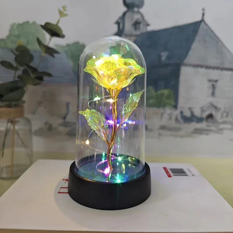 Rose Light Beautiful Realistic Looking Night Light Rose