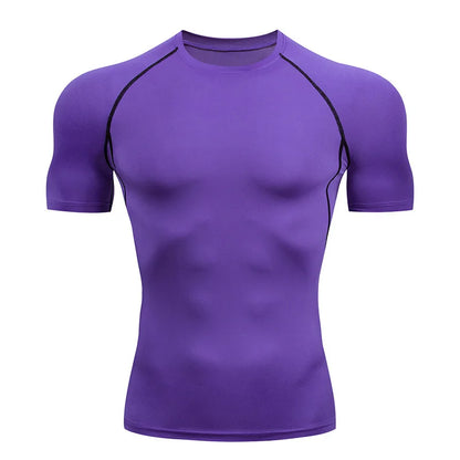 Men Compression Running T Shirt Fitness