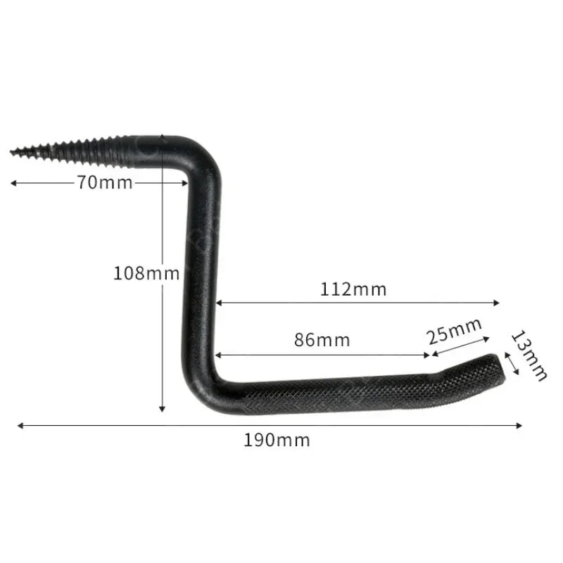 Screw in Tree Climbing Steps 4 Inch Non-Slip Rolling