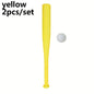 2/4pcs Lightweight Plastic Baseball Bat with Ball Set