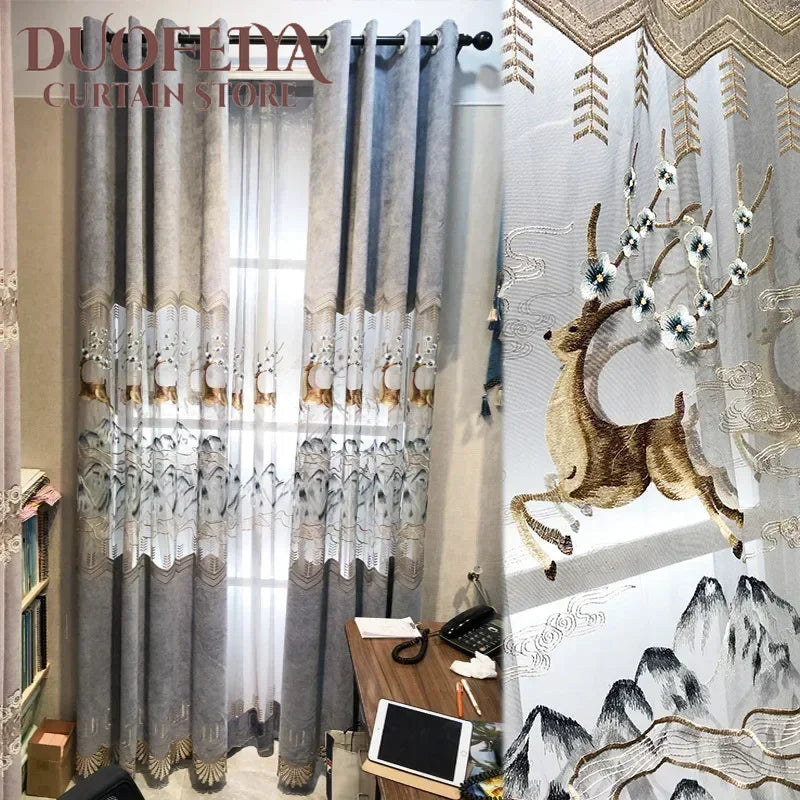 Luxury Elegant Decorative Curtains For Bedroom Europe