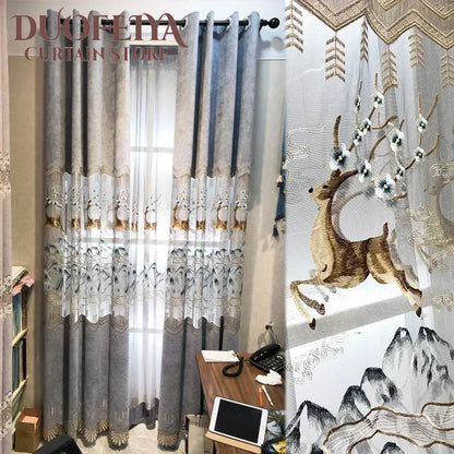 Luxury Elegant Decorative Curtains For Bedroom Europe