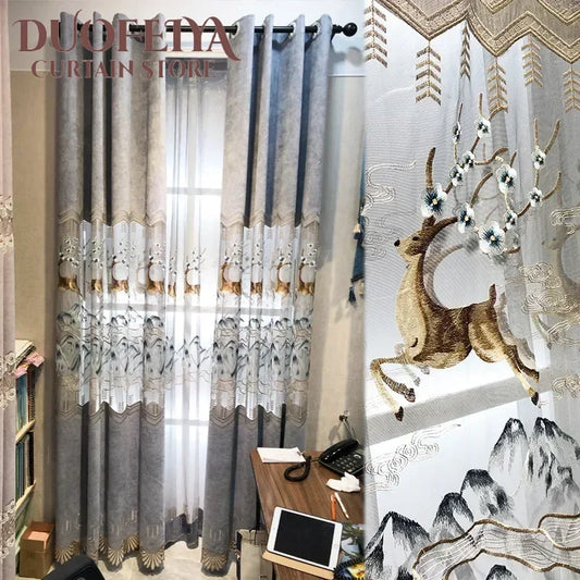 Luxury Elegant Decorative Curtains For Bedroom Europe