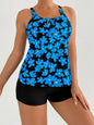 2025 Sexy Strappy Tankini Floral Printed Swimsuit Women