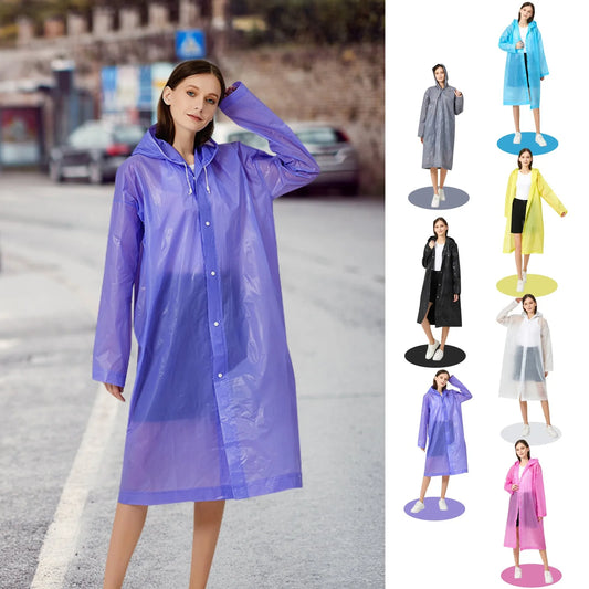 Reusable Adult Waterproof Raincoat Useful Portable Adult Poncho