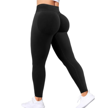 Seamless Women Solid Waist Yoga Pants