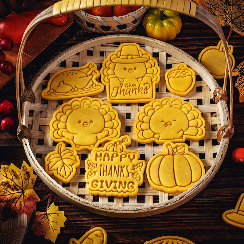 Thanksgiving Theme Cookie Molds Fondant Cutter
