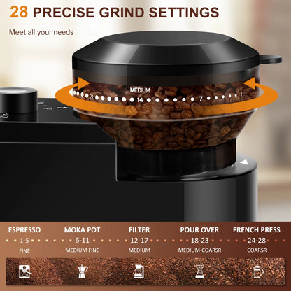 Automatic Burr Mill Coffee Grinder Electric Coffee Bean