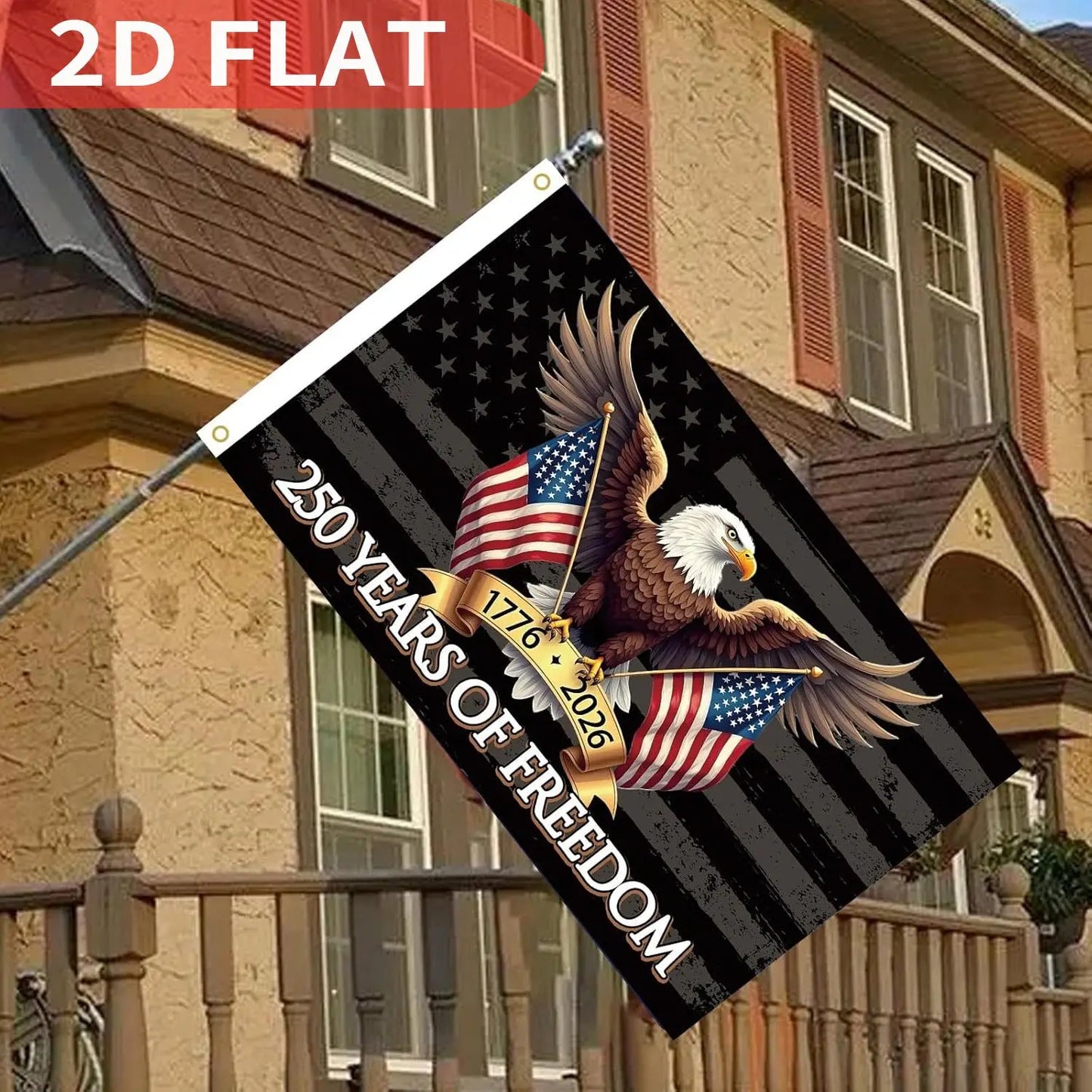 250 Years of Freedom American Flag 3x5 Ft, 250th Anniversary