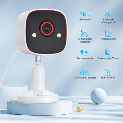 Jennov Outdoor/Indoor Security Cameras 2K HD Wireless WiFi