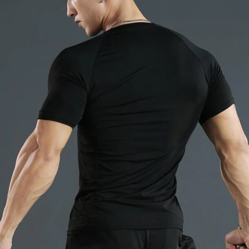 Men Compression Running T Shirt Fitness