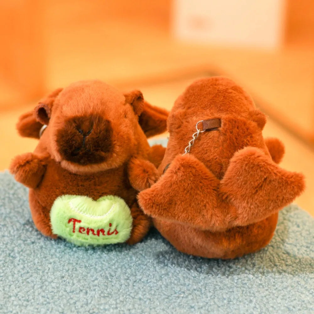 Cute Capybara Plush Toy Hoodie with Wings Simulation Doll