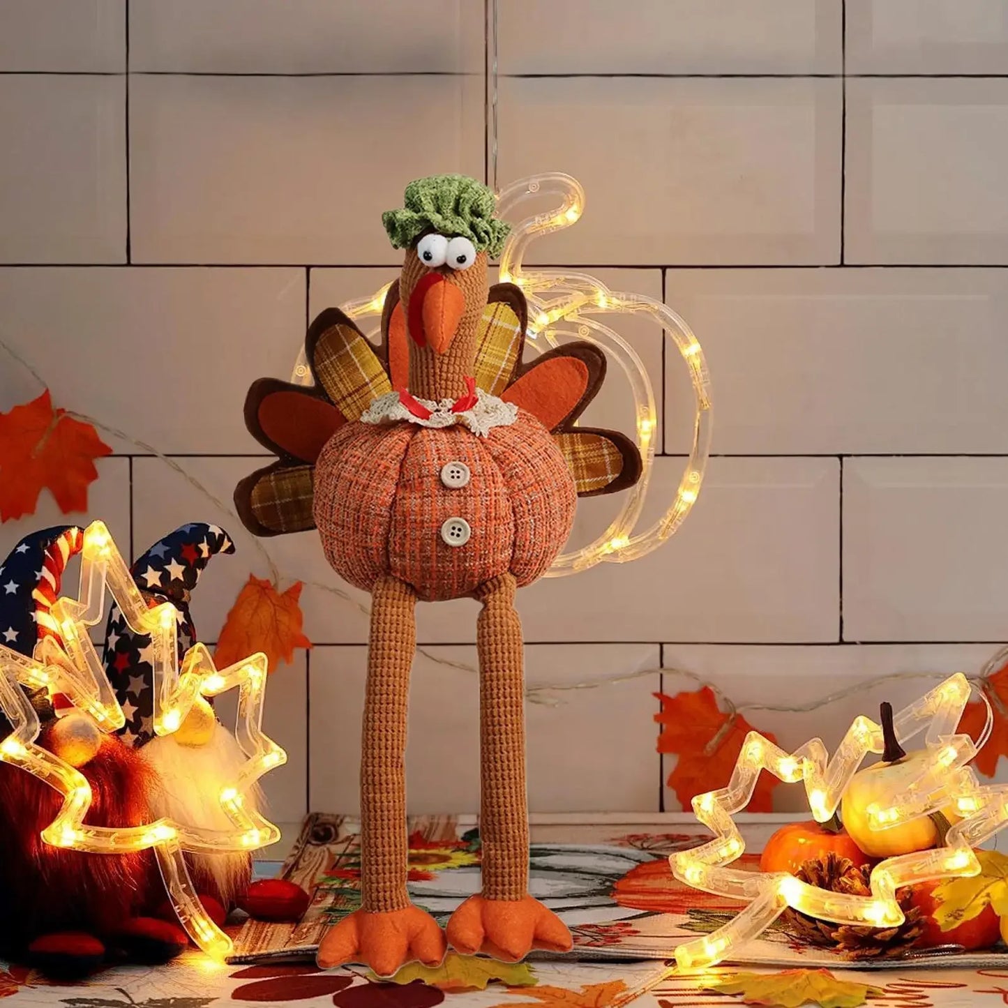 Turkey Doll Thanksgiving Plush Decoration Holiday Party