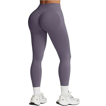 Seamless Women Solid Waist Yoga Pants