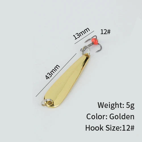 FTK 5g/7g/11g Winter Ice Fishing Lure Metal Jig Wobblers