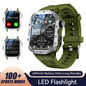 Outdoor Sports Smart Watch 2.01 inch HD Screen LED Flashlight