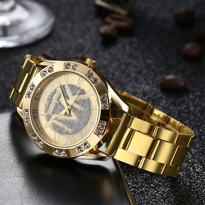 Luxury Women's Watch Fashion 2025 Diamonds TVK Quartz Watch
