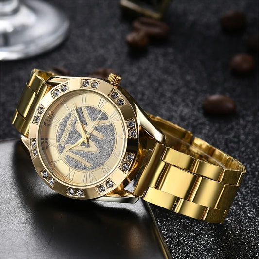 Luxury Women's Watch Fashion 2025 Diamonds TVK Quartz Watch