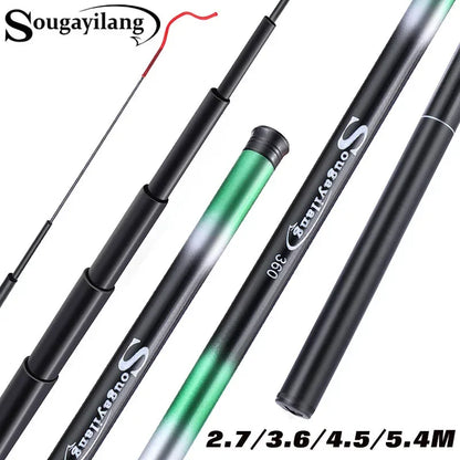 Sougayilang Carp Fishing Rod 2.7/3.6/4.5/5.4M Portable
