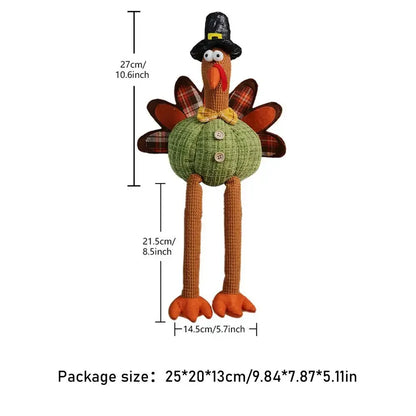 Turkey Doll Thanksgiving Plush Decoration Holiday Party