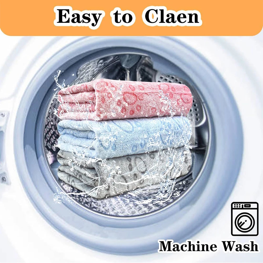 1pcs Ultra-Soft Paw Print Dog Blankets - Machine Washable,