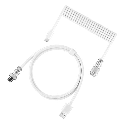 Coiled Keyboard Cable Type C To USB-A Mechanical Keyboard
