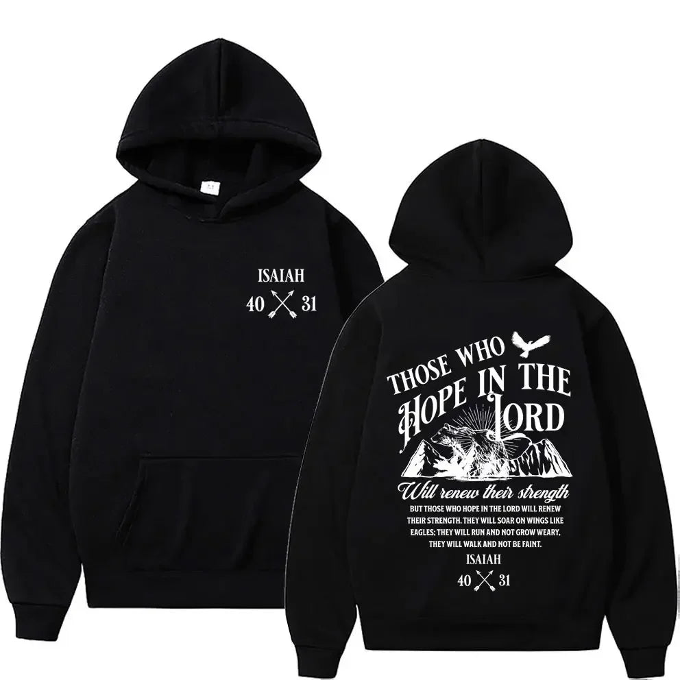 Harajuku Aesthetic Christian Jesus Church Hoodie Bible Verse