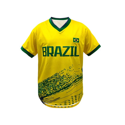 Men's Soccer Jersey Shirts Flag Polka Dot Pattern