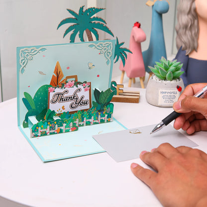 Thanksgiving Day Gift Card 3D Pop Up Give Thanks