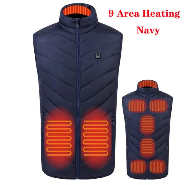 17/13/9 Areas Usb Heated Jacket Men Women Electric
