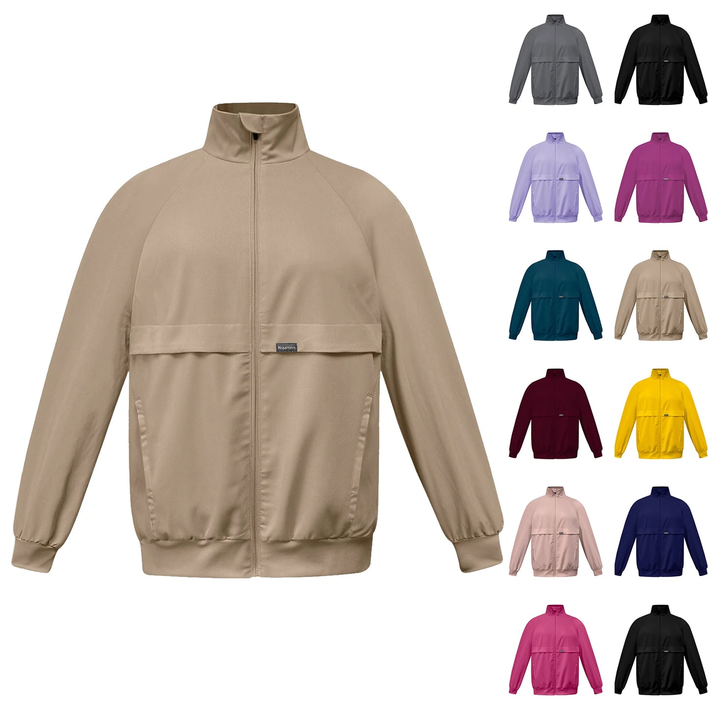 Long Sleeve Scrubs Jacket Fashion Jogging Coats Medical Doctor