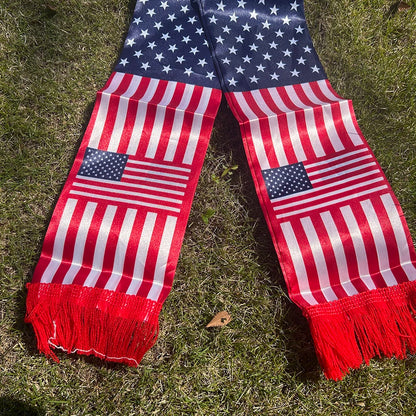 2026 American Scarf 14x135cm Double-sided Printed