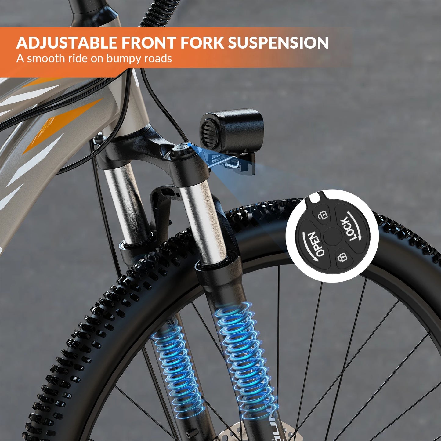 5TH WHEEL AB17 Electric Bike, 700W Peak Motor, 23 Mph Max Speed, Color