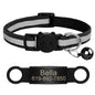 Customized Cat Collar Reflective Cat Collar Free Engraved