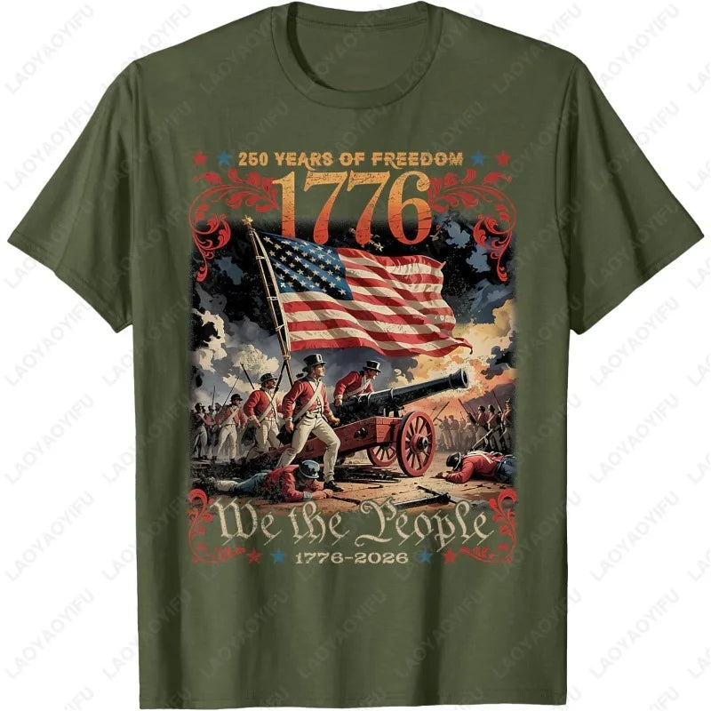 250 Years of Freedom Retro USA Flag Since 1776 2026