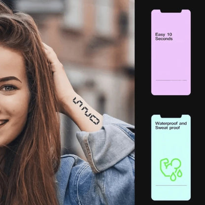 1 Sheet Hand Flower Tattoo Sticker Waterproof Lasting