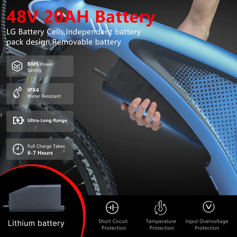 Ebikes 57KM/H Electric Bicycle 27.5 Inch Adults Electric